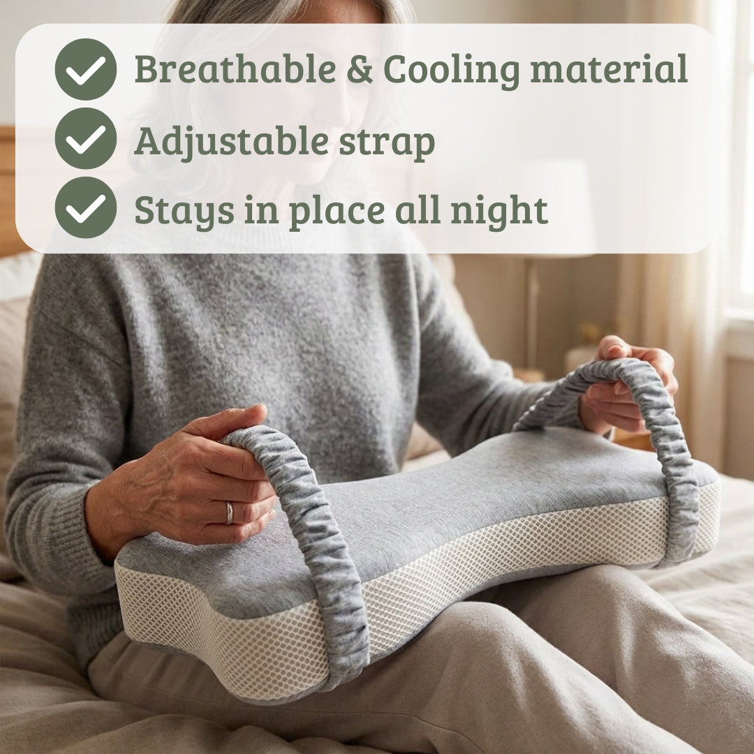 Extra Long orthopedic knee pillow that reduces back pain