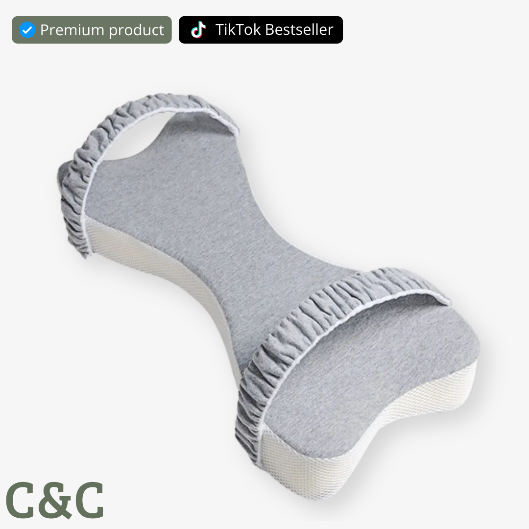Extra Long orthopedic knee pillow that reduces back pain