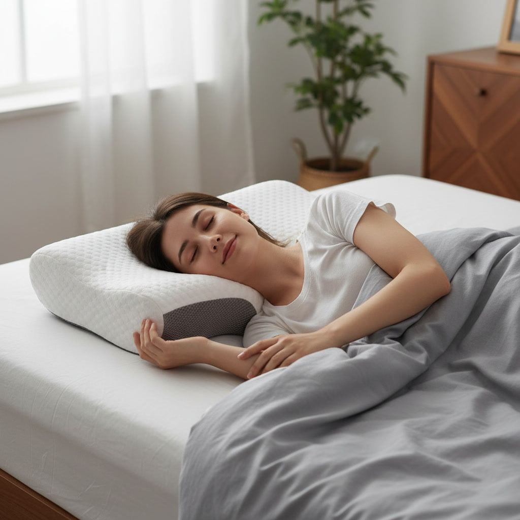 60% OFF | Side Sleep Pillow – Alleviates Neck, Shoulder & Back Pain