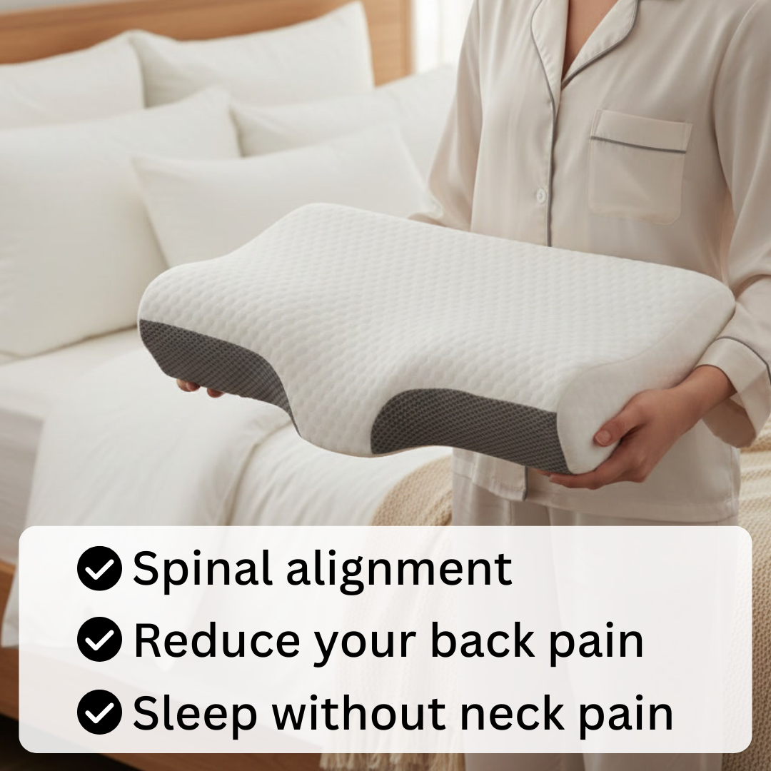 Side Sleep Pillow – Alleviates Neck, Shoulder & Back Pain